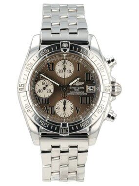 Breitling Chronomat Brown Dial Stainless Steel 39mm Automatic Mens Watch A13358